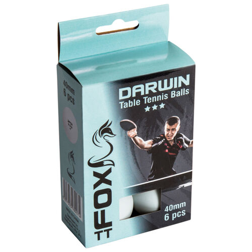 Fox TT Darwin 3 Star Table Tennis Balls (Pack of 6) Thumbnail