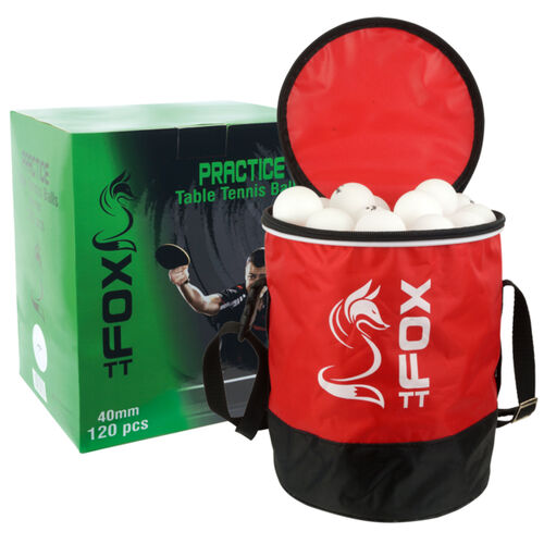 Fox TT Practice Table Tennis Balls & Bag (Pack of 120) Thumbnail