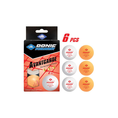 DONIC 3-Star Avantgarde Poly 40+ Ball - 6 Pack Thumbnail
